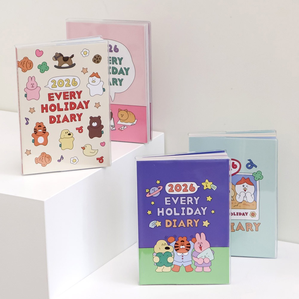 2026 Every Holiday Diary ไดอารี่ลายน่ารัก แพลนเนอร์รายสัปดาห์
