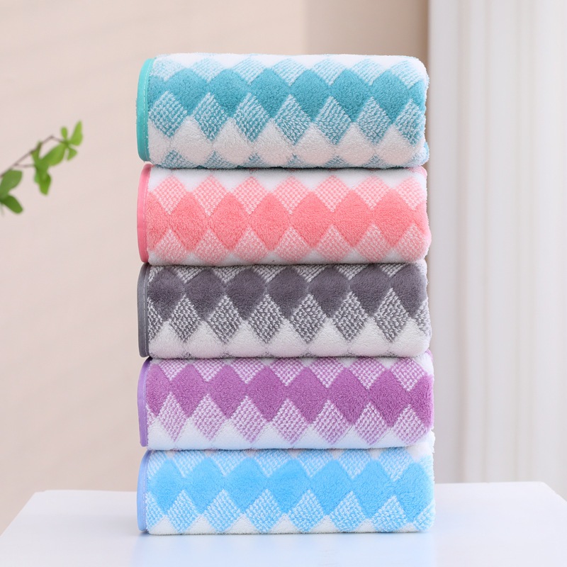 ผ้าเช็ดตัว ผ้าเช็ดผม cotton100% ขนาด35x75 ซม แห้งเร็วและสวยงาม เนื้อนุ่ม - รูปที่ 3