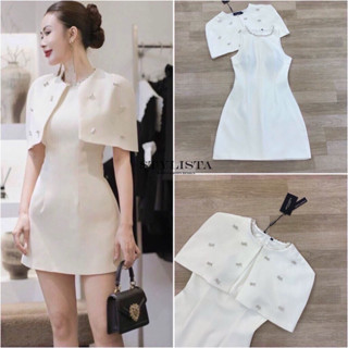 STYLISTA (รับจริงทักเช็คของก่อนกดสั่ง) ดรสทรง+เสื้อคลุมไหล่ …