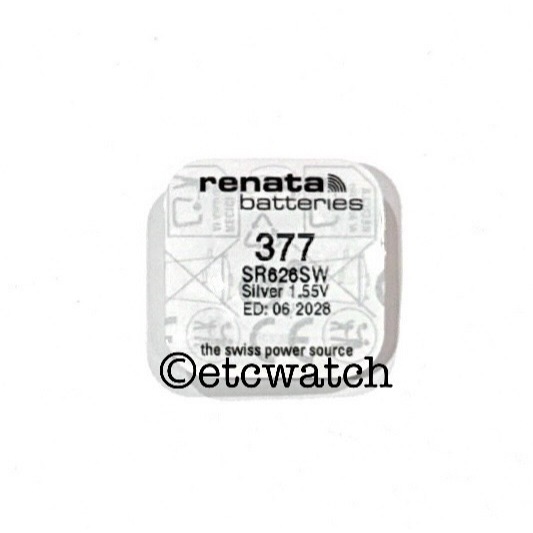 พร้อมส่ง> ถ่านกระดุม Renata SR626SW / 377 1 ก้อน