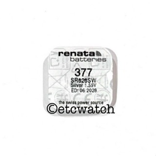 พร้อมส่ง> ถ่านกระดุม Renata SR626SW / 377 1 ก้อน