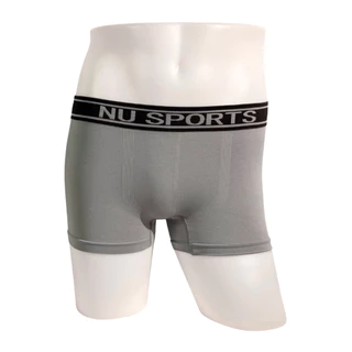 NU SPORTS (นู สปอร์ต) NU BS001 กางเกงชั้นในชายตราไก่ ทรง BOXER ผ้า"SPANDEX" ไร้รอยต่อ ไร้ตะเข็บ ผ้ายืดหยุ่นพิเศษ
