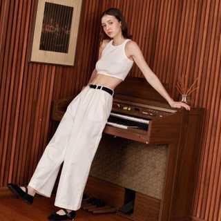 กางเกงยีนส์ขากระบอกใหญ่ รุ่นClaire’ly Pants (P88)