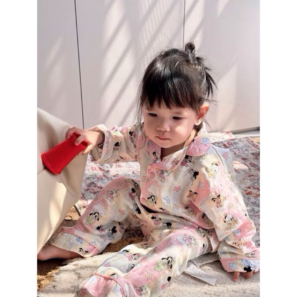 ชุดนอน แขนยาว ขายาว MY BOO พร้อมส่ง