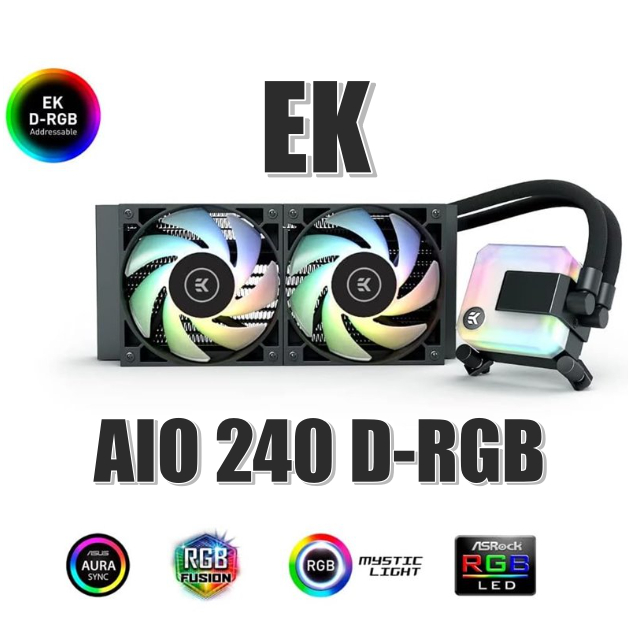 ชุดน้ำปิด EK-AIO 240 D-RGB ใส่ LGA 1700 เท่านั้น สินค้ามือสอง