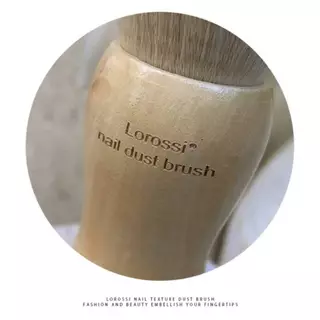 แปรงปัดฝุ่นด้ามไม้กลม LOROSSI Round Brush วางตั้งได้ ขนนิ่ม ใช้ปัดฝุ่นเล็บ●อุปกรณ์●โต๊ะทำเล็บ