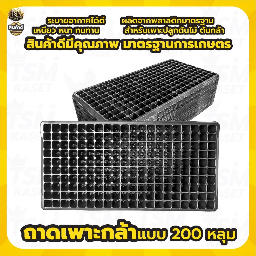 ถาดเพาะ ถาดเพาะกล้า เพาะต้นกล้า เพาะชำ มีแบบ 200หลุม เพาะพืชผักสวนครัวได้ ไม้ดอกไม้ประดับ