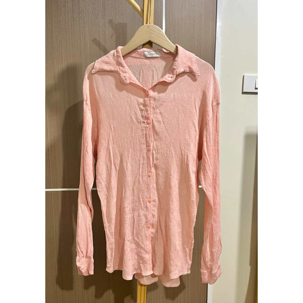 Acey เสื้อเชิ้ตผ้าเปลือกไม้