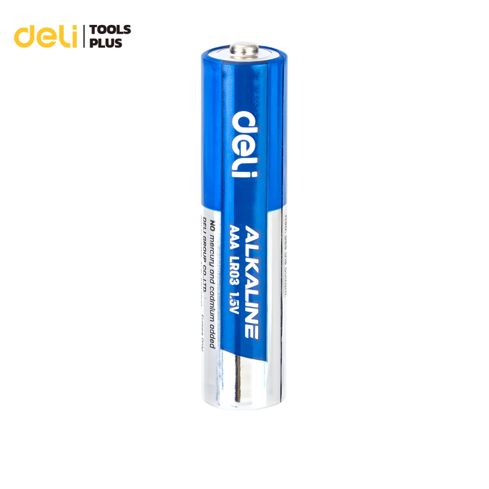 Deli ถ่านอัลคาไลน์ AA LR6 ถ่านไฟฉายอัลคาไลน์ AAA LR03 ถ่าน 1.5V ใช้ได้นาน 1ก้อน Alkaline Battery