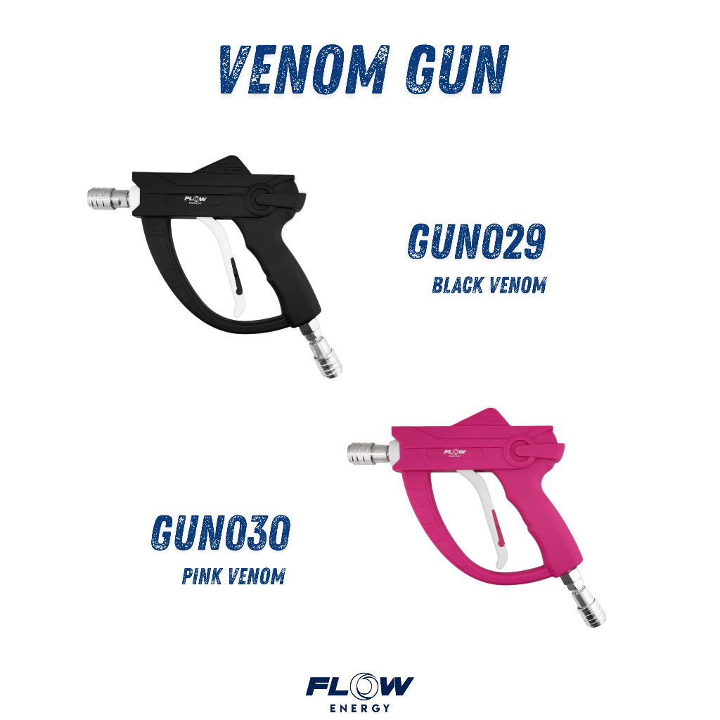 New Flow Energy - ปืนฉีดน้ำแรงดันสูงรุ่น Venom พร้อมข้อต่อสวมเร็วขนาด 11.8 มม. (1/4 หรือ 2 หุน)