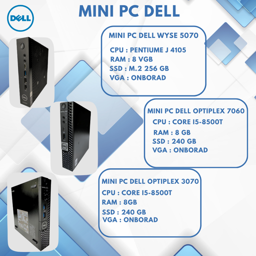 MINI PC  DELL  WYSE 5070 / DELL OPTIPLEX 7060 /DELL OPTIPLEX 3070