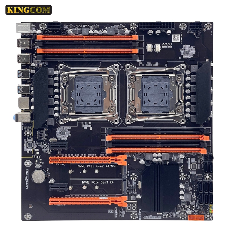 เมนบอร์ด X99 Dual CPU ( ZX-DU99D4 V1.41 ) LGA 2011-3 ประกันสินค้า 90 วัน Kingcom