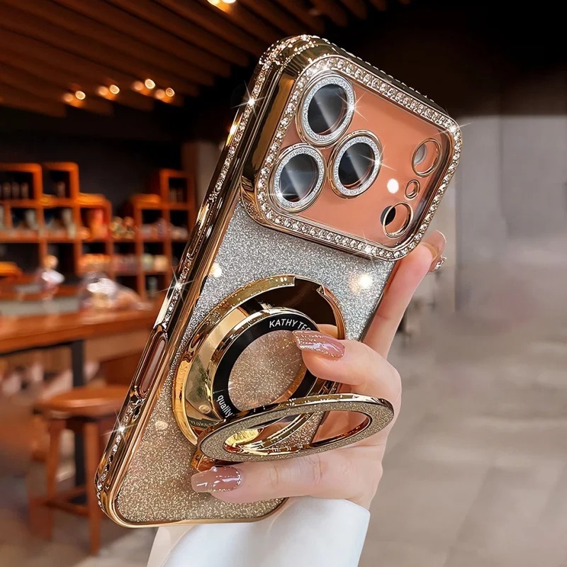 ขอบเพชร + หรูหราและสวยงามมาก case apple เคส ไอโฟน iphone 17 16 15 14 13 pro promax air plus