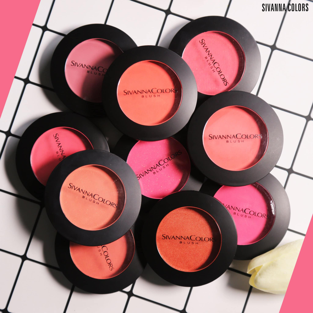 SIVANNA COLORS BLUSHER HF847 บลัชออน ตลับบาง ช่วยเพิ่มความสดใสให้ใบหน้า