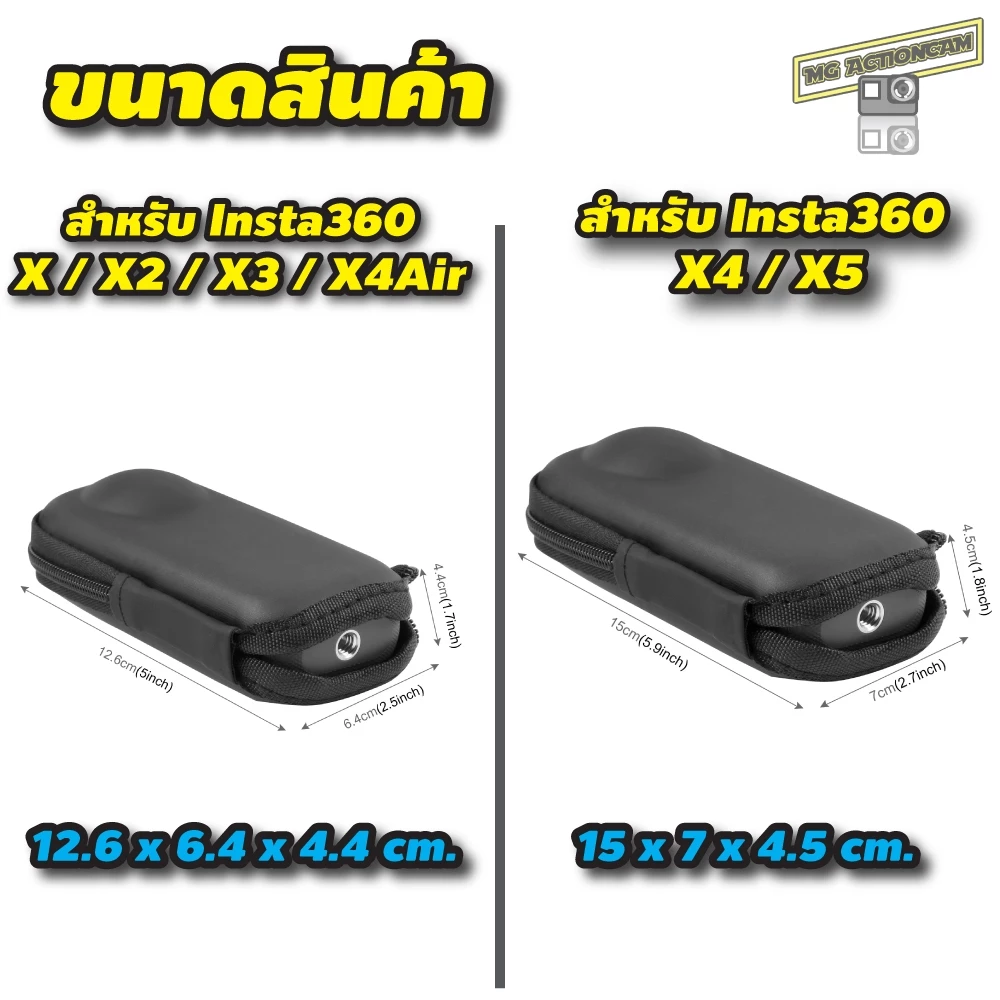 Puluz เคสกระเป๋า Insta360 X5 / X4Air / X4 / X3 / X2 / X เคสสำหรับกล้อง Insta360 Protective Bag Case thumbnail 3