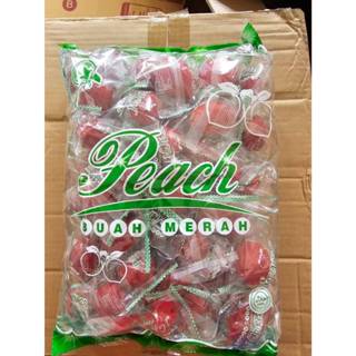 (ถุงละ 1 กก.) ท้อแดง BUAH MERAH (ลูกพีชแช่อิ่ม) ตรา Jinlong …