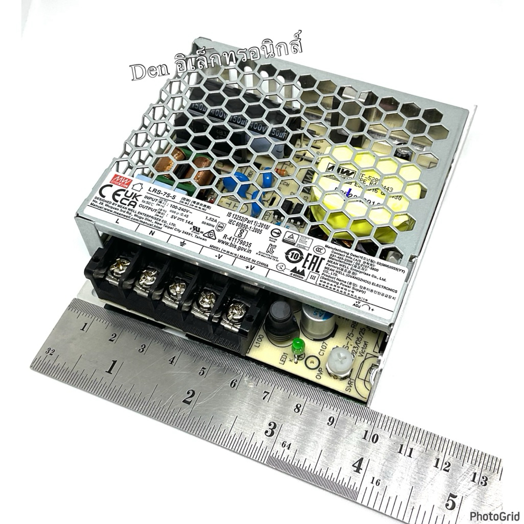 LRS-75-5 ไฟเข้า 220VAC ไฟออก 5V 14A รูปที่ 3