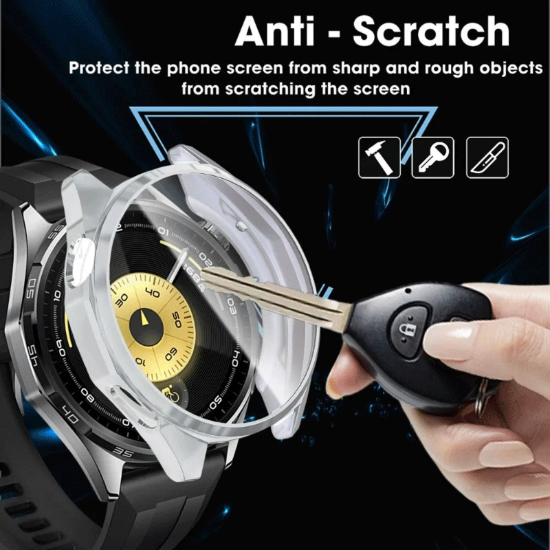เคส TPU สำหรับ Huawei Watch GT6 เคสป้องกันพร้อมฟิล์มกันรอยรอบด้านและฝาครอบกันกระแทก - รูปที่ 3