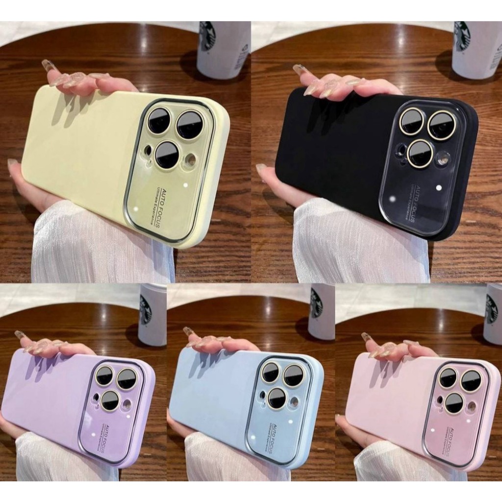 (พร้อมส่งจากไทย) เคสพาสเทล ด้านในเป็นกำมะหยี่ ป้องกันเลนส์กล้อง i11 12 12PM 13 13PM 14 14Plus 14PM 1