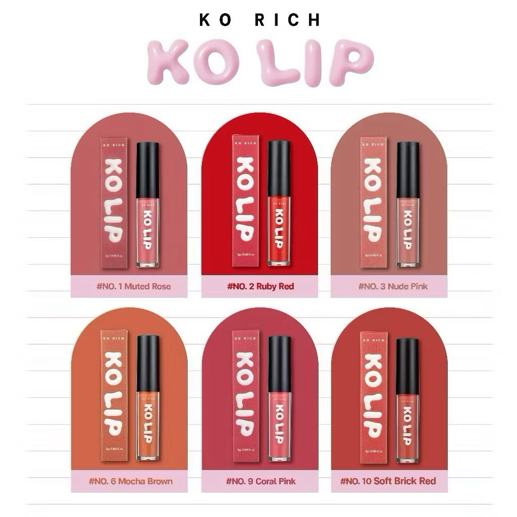 ลิปแมท เคโอริช มี 6 สี Lip Matt Korich แท้100%
