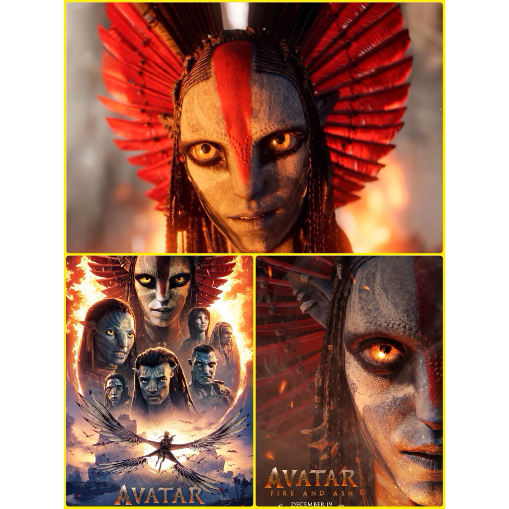 โปสเตอร์หนังฝรั่ง Avatar: Fire and Ash อวตาร: อัคนีและธุลีดิน ขนาด 11.5 X 16.5 นิ้ว (A3)