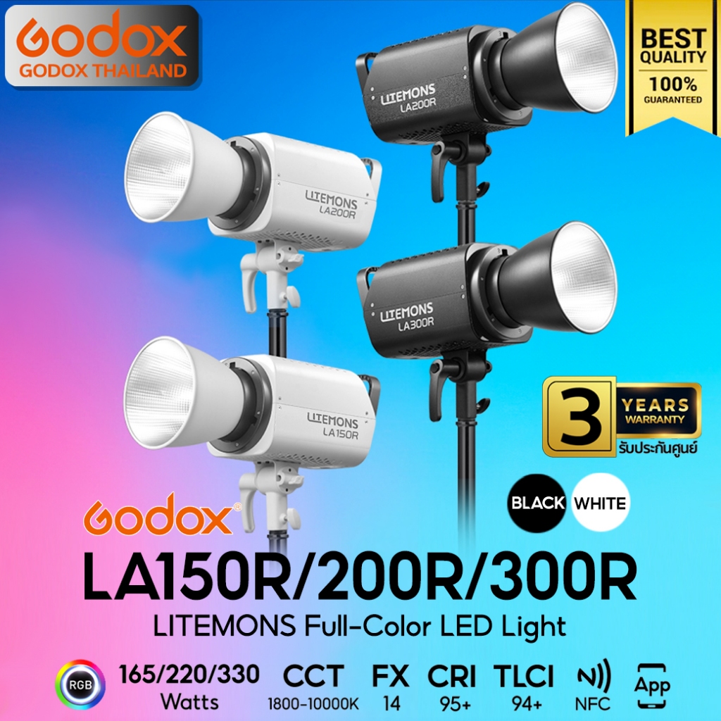 Godox LED Litemons LA150R, LA200R, LA300R RGB - Bowen Mount - รับประกันศูนย์ Godox Thailand 3ปี