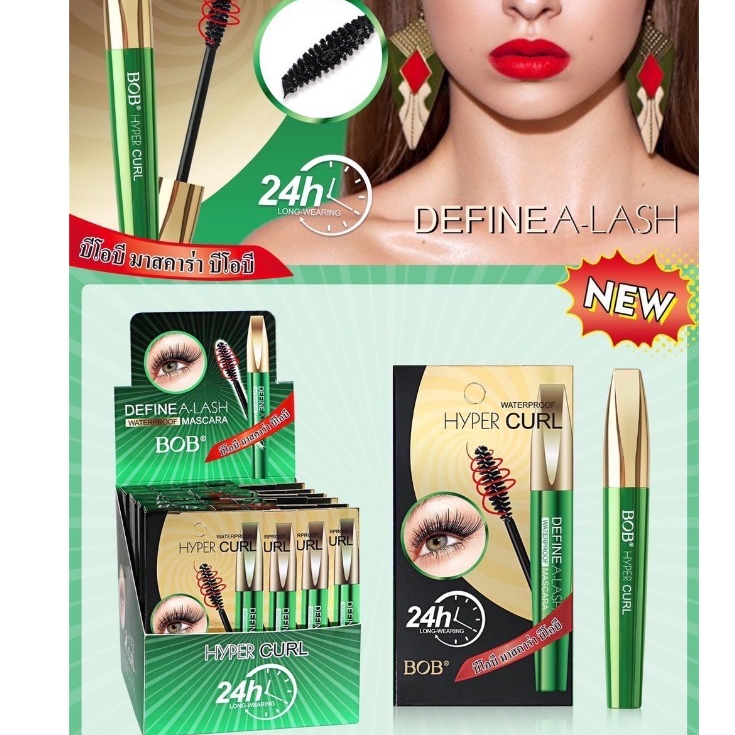 165 BOB DEFINE A-LASH  WATERPROOF MASCARA มาสคาร่า กันน้ำ ปัดขนตาหนาขั้นสุด ไม่แพนด้า