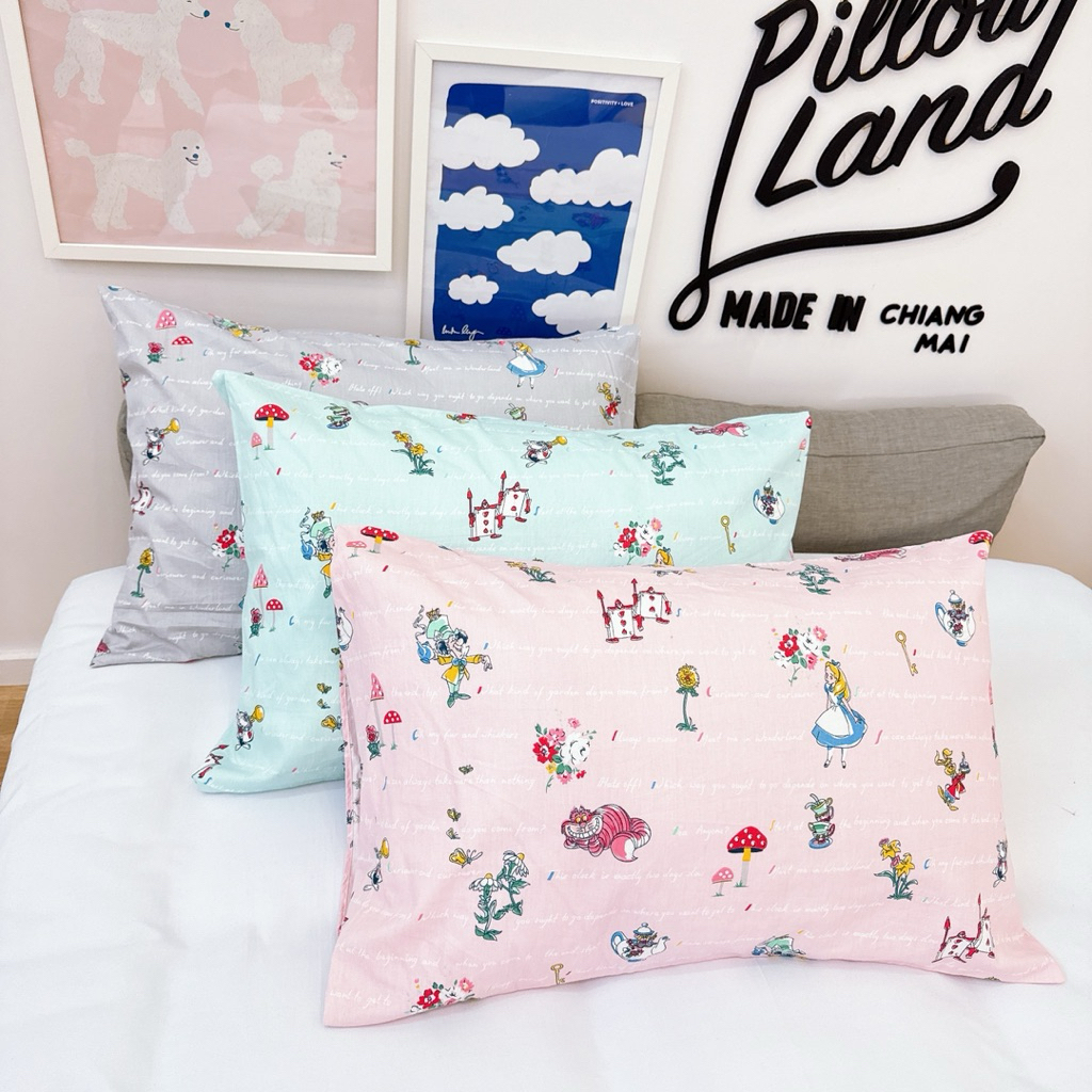 ปลอกหมอน ลายเจ้าหญิง ขนาดมาตรฐาน 20*30นิ้ว เนื้อผ้าคอตตอน100% พร้อมส่งจากไทย