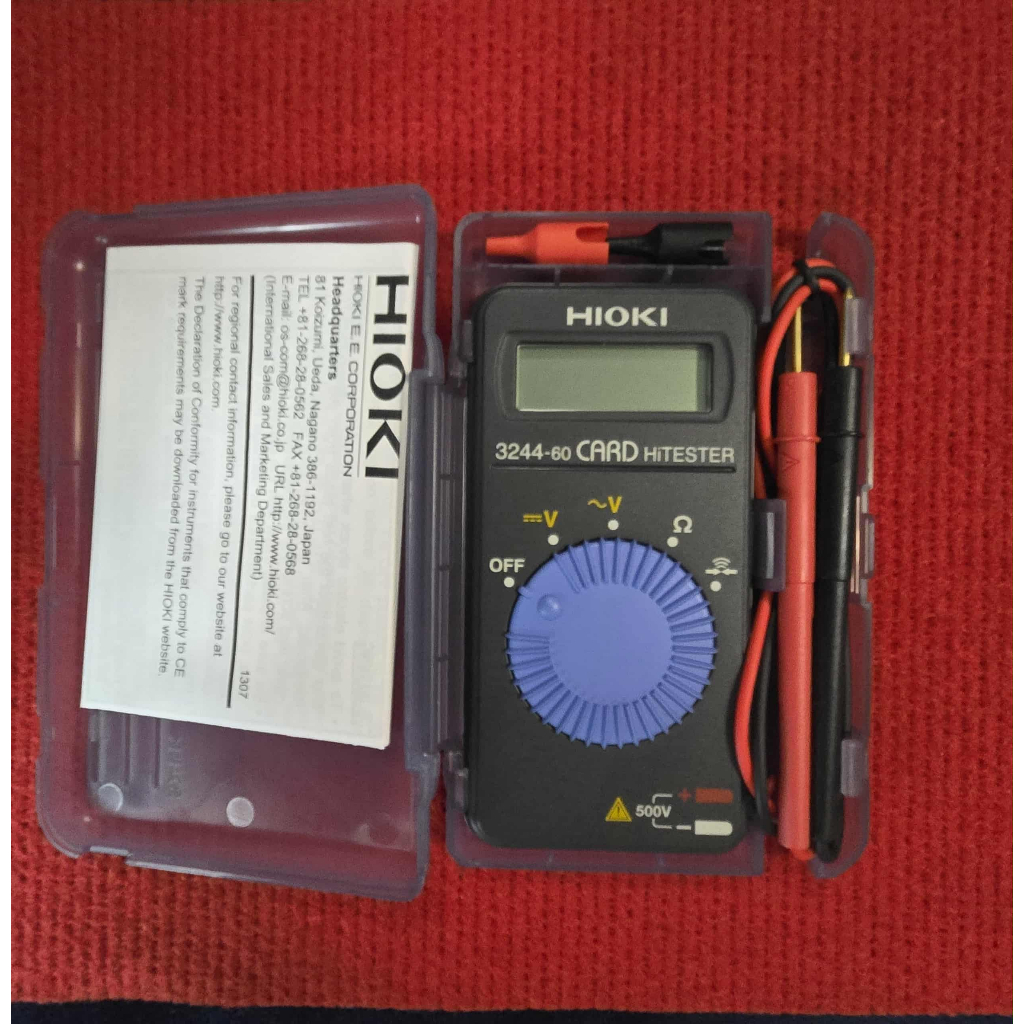 ดิจิตอลมัลติมิเตอร์แบบพกพา HIOKI 3244-60 ของJapan