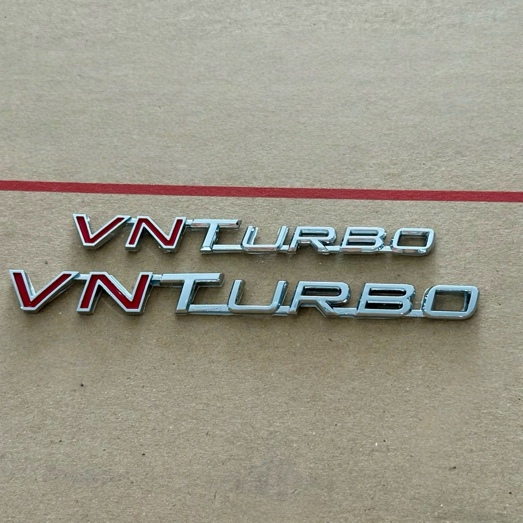 โลโก้ VN TURBO สีโครเมี่ยม ราคาต่อชิ้น
