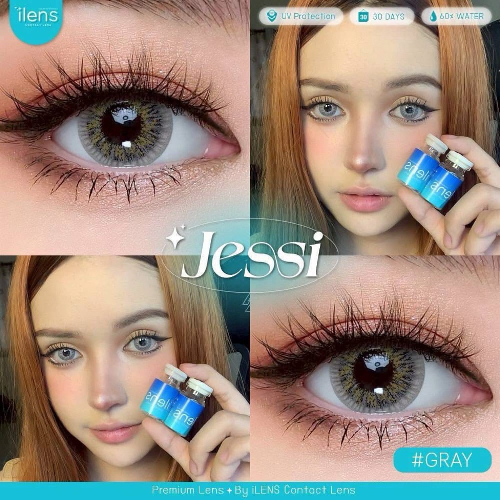 คอนแทคเลนส์ jessi น้ำตาล,เทา