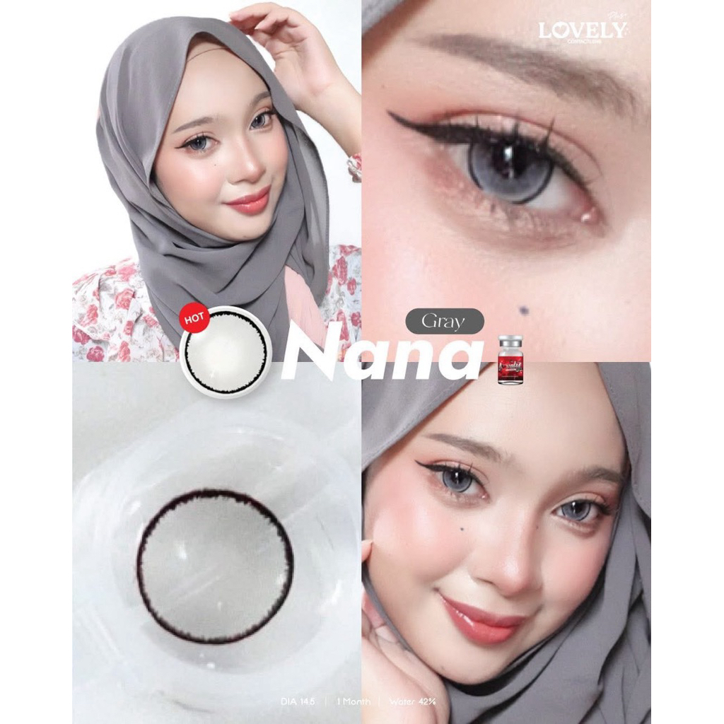 คอนแทคเลนส์ Nana เทา