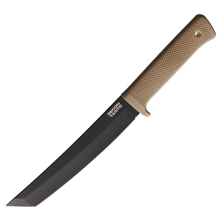 มีดใบตาย Cold Steel Recon Tanto Fixed Black SK-5 Blade, Desert Tan Handles (49LRT-DTBK)