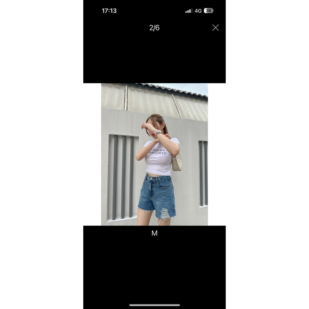 New !! ยีนส์ saran ไซส์ m