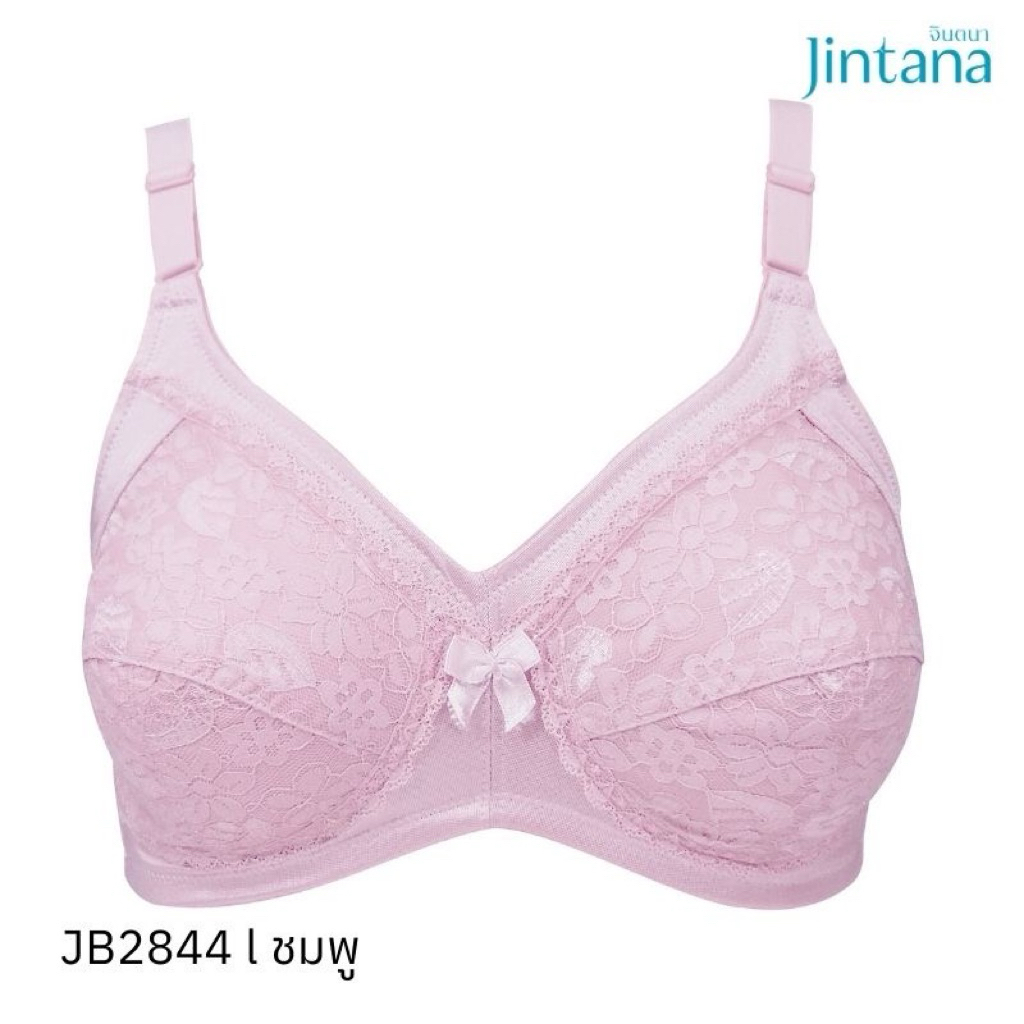 Jintana(จินตนา)(Jin14)เสื้อชั้นในไร้โครง ลูกไม้ แต่งสวย มี 3 สี น้ำตาล ครีม ชมพู ราคา ถูกที่สุด ดีลบีเคเค รูปภาพหลัก