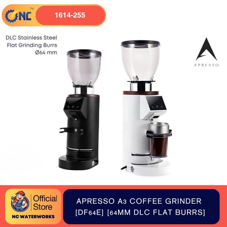 APRESSO A3 Gen 2 Coffee Beans Grinder [DF64E] /เครื่องบดกาแฟ เอสเปรสโซ [64mm DLC Flat Burrs] [1 Year