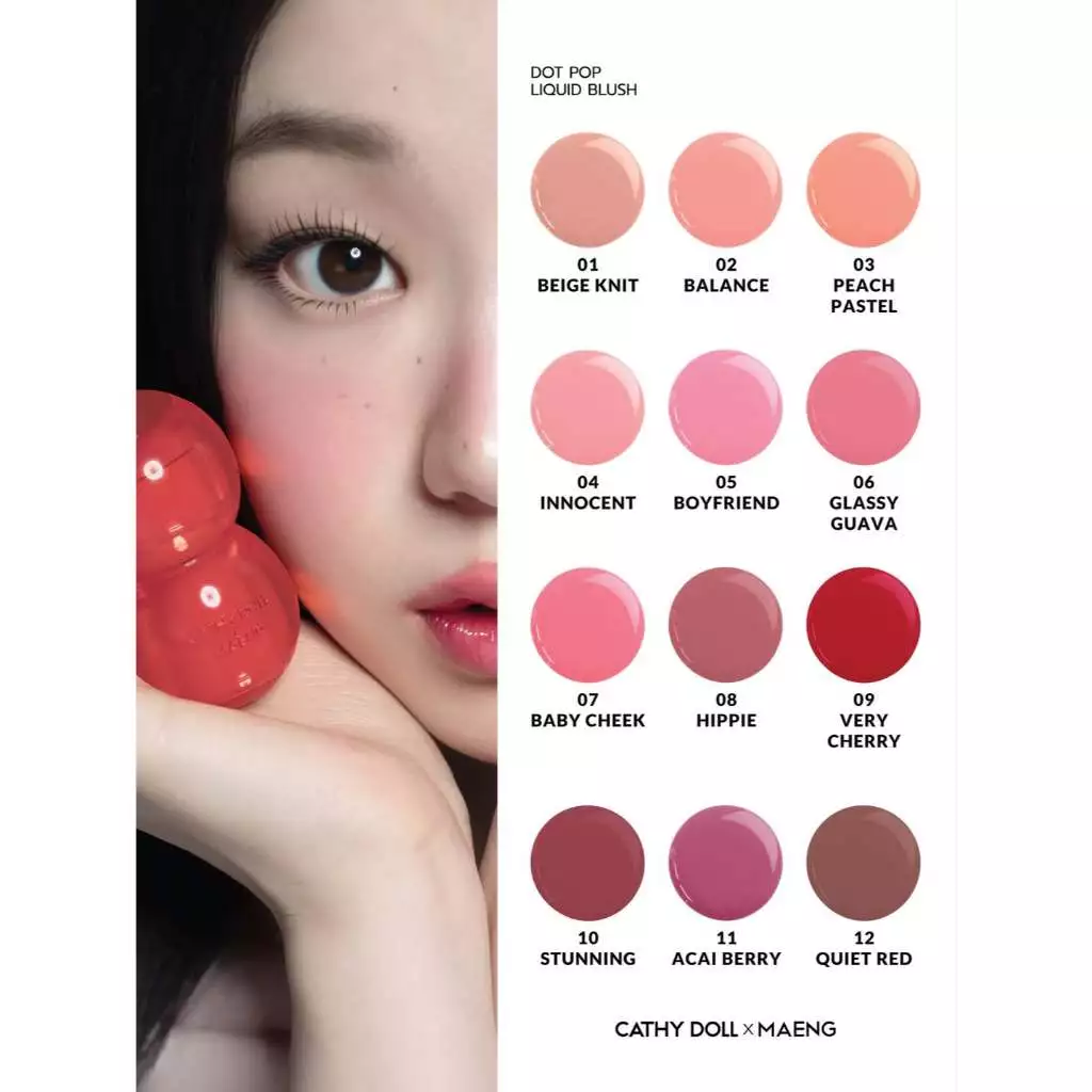 Cathy Doll x Maeng ดอทป๊อปลิควิดบลัช 4g thumbnail 7