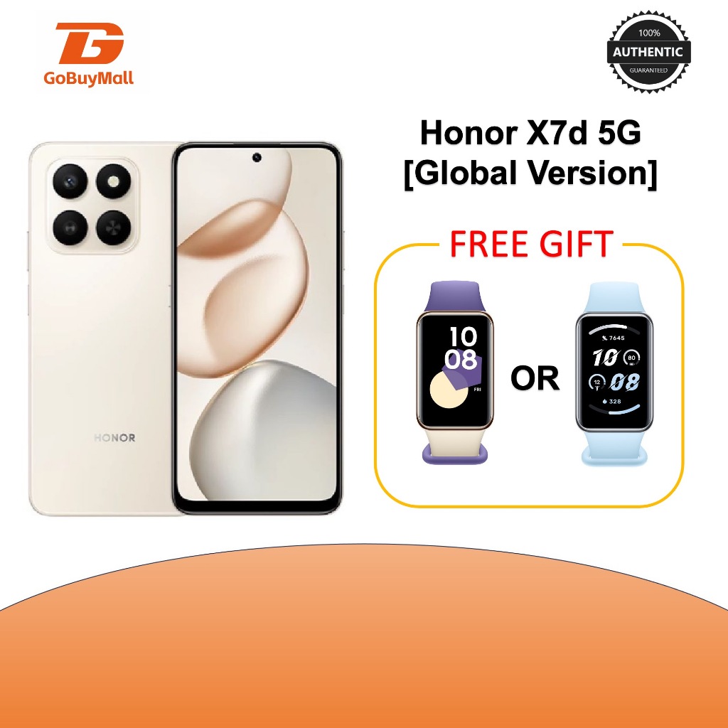 [**FREE Honor Band 9**][GLOBAL VERSION] Honor X7d 5G Dual Sim Smartphone [6+128GB] – BRAND NEW