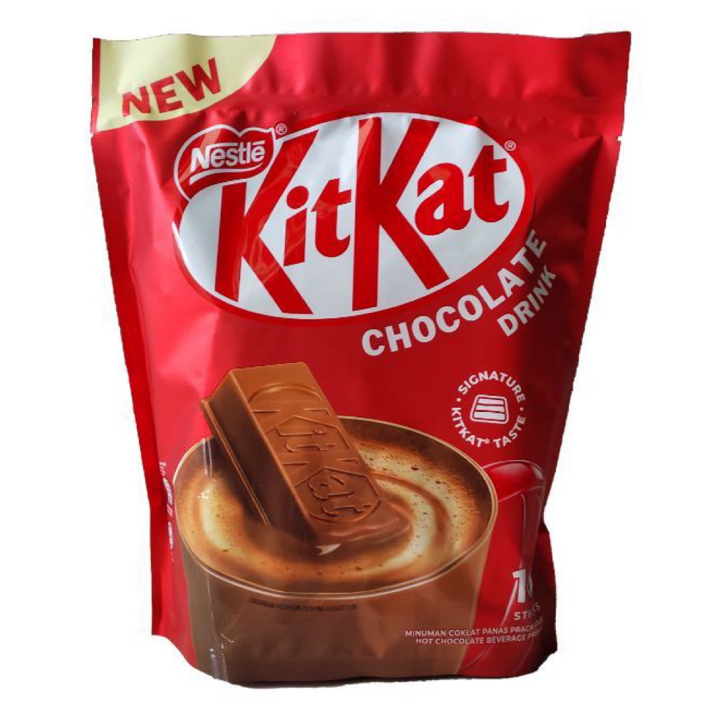 East KitKat chocolate drink 10 คิทแคท ช็อกโกแลตเวเฟอร์ชงดื่ม บรรจุ10ซองเล็ก