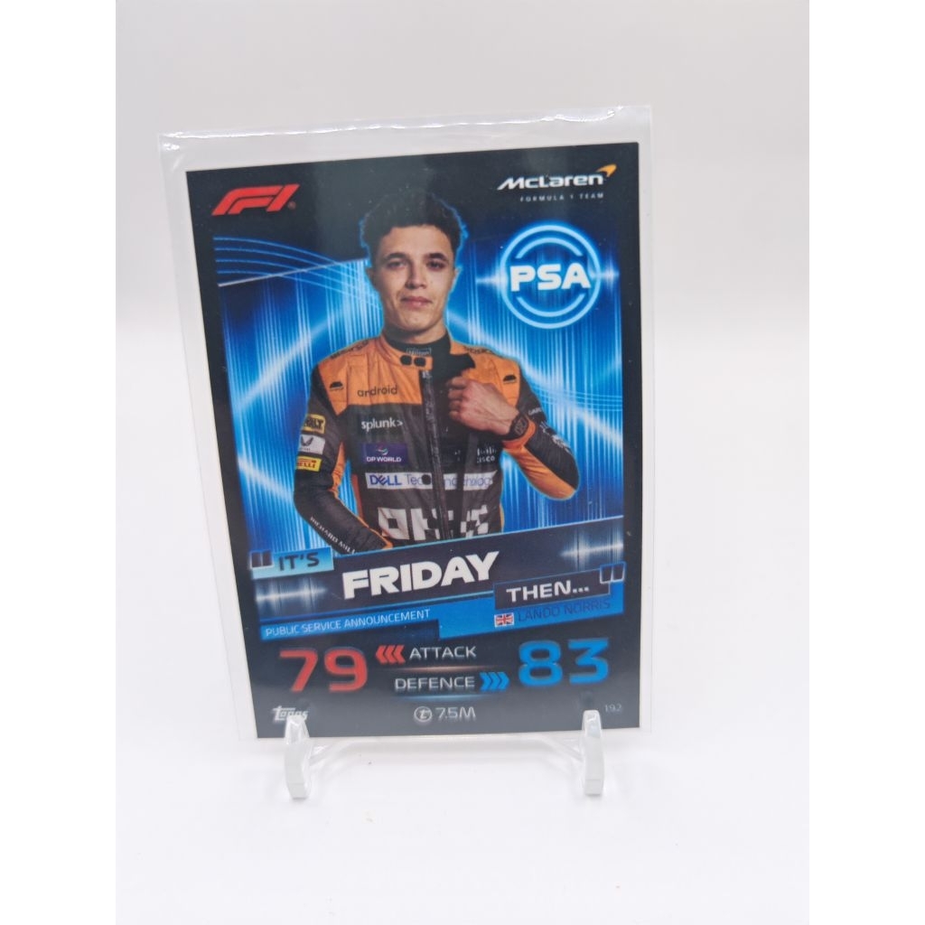 การ์ด f1 2023 topps turbo attax public service announcement