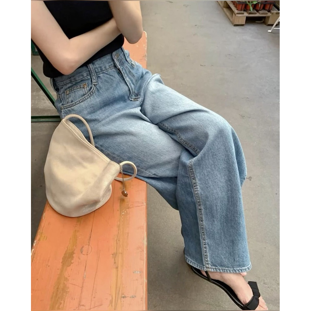 ( SOLD OUT ) กางเกงยีนส์ cara jeans 🫐🌟ป้าย Beberlin ทรงสวยผ้าเกรดขึ้นห้าง !