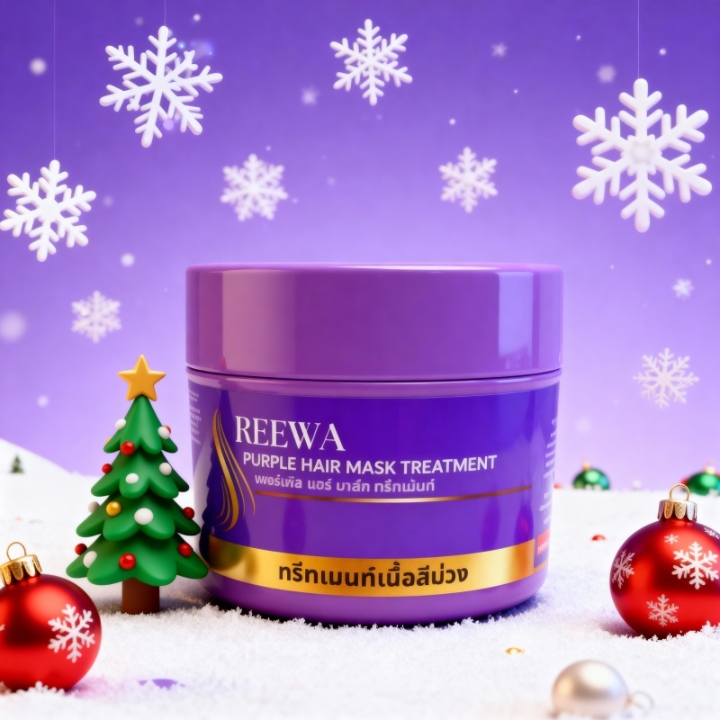 ❝ทรีทเม้นท์ม่วงเคราติน 250 กรัม❞ - รีว่า REEWA ลดไรเหลือง เหมาะสำหรับผมทำสี โทนหม่นเทา รูปที่ 2