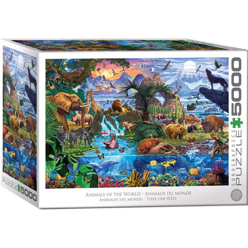 EUROGRAPHICS: Animals of the World by Steve Crisp (5000 Pieces) [Jigsaw Puzzle]