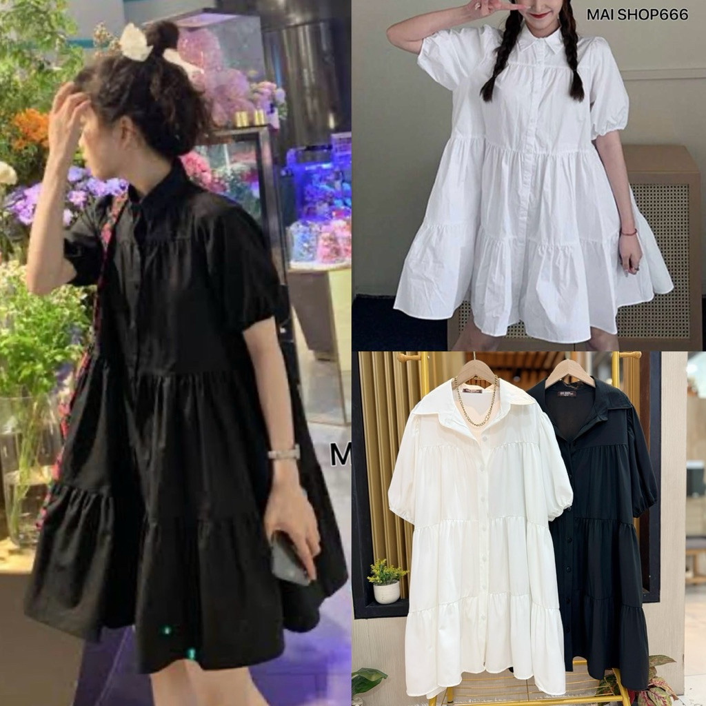 /MS/ เดรสขนมชั้นสาวอวบ คอปกเชิ้ต แขนจั๊ม มีเชือกผูกกระชับเข้ารูป #สาวอวบอ้วน พลัสไซส์