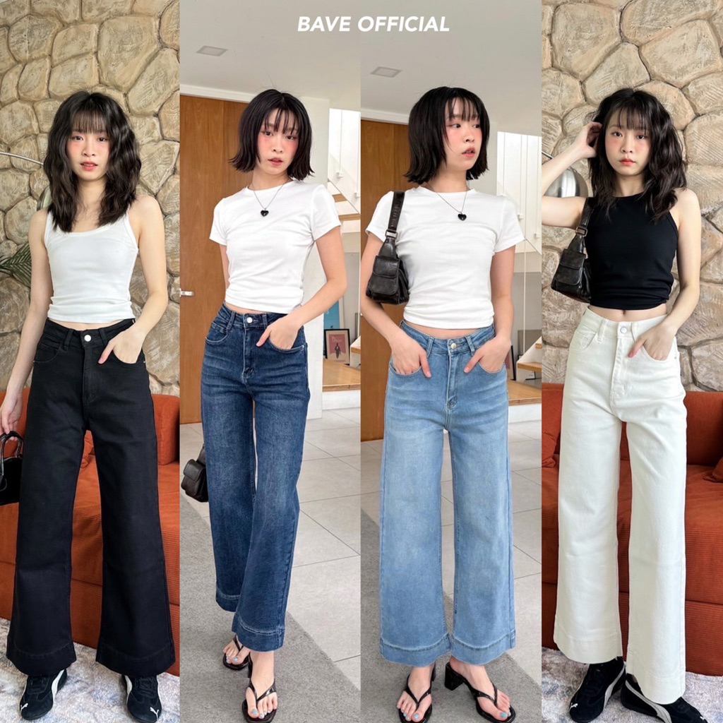 BAVE OFFICIAL - Basic denim ผ้ายืด BJ51669