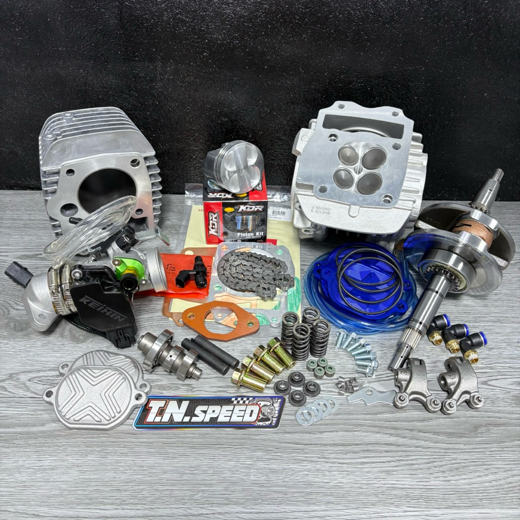 เสื้อ+ฝา ชุดเวฟ 125iบังลม ลูก KDR ชัก5/7 ขนาดลูก 56/57/59/66/67/68มิล 4วาล์ว[พร้อมส่ง]