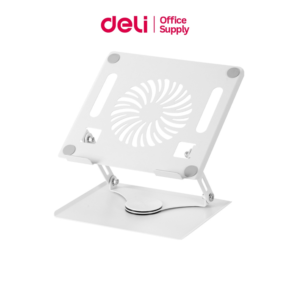 Deli ที่วางโน๊ตบุ๊ค แท่นวางแล็บท็อป ปรับได้หลายองศา กันลื่น มีรูระบายอากาศได้ พกพาสะดวก Laptop stand