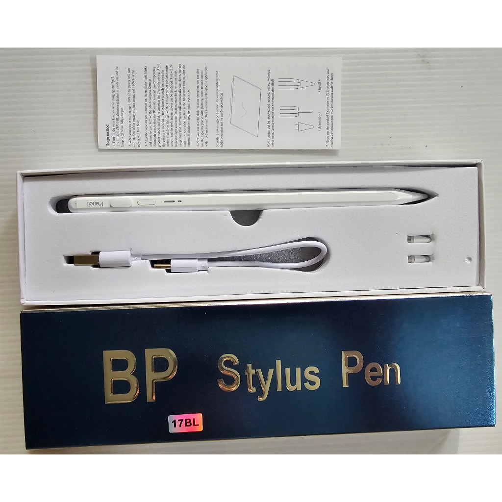 ปากกาสไตลัส BP Stylus Pen รุ่น 17BL ซื้อมาใช้ไป 1-2 ครั้ง แล้วก็เก็บ สําหรับ ไอแพด บางรุ่น  Honor Ma
