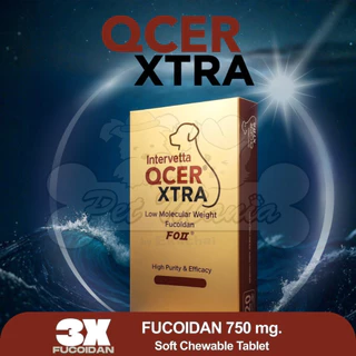 QCER XTRA สูตร Fucoidan 750 mg. (20 เม็ด) เลขทะเบียนอาหารสัตว์ 01088680117