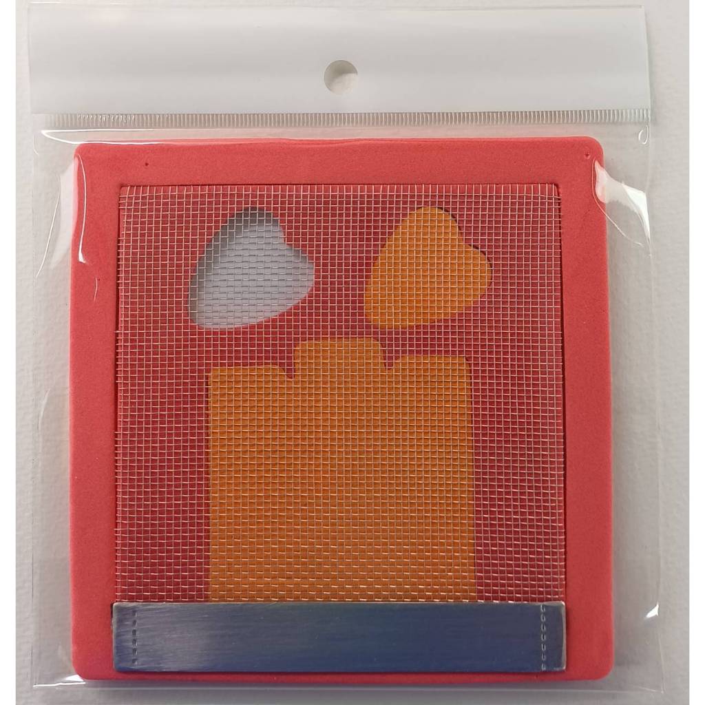 แผ่นซ่อมมุ้งลวดสำเร็จรูป ชนิดขาดชิดขอบ ขนาด 10 x 10 cm.